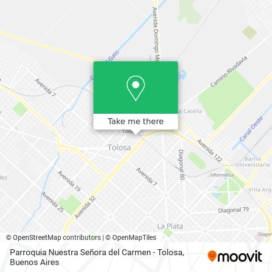 Mapa de Parroquia Nuestra Señora del Carmen - Tolosa