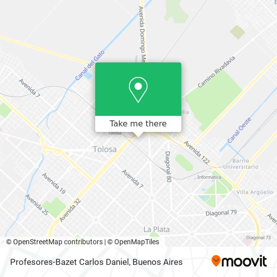 Profesores-Bazet Carlos Daniel map