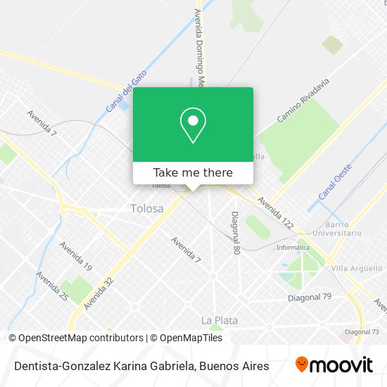 Dentista-Gonzalez Karina Gabriela map