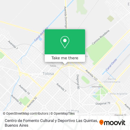 Centro de Fomento Cultural y Deportivo Las Quintas map
