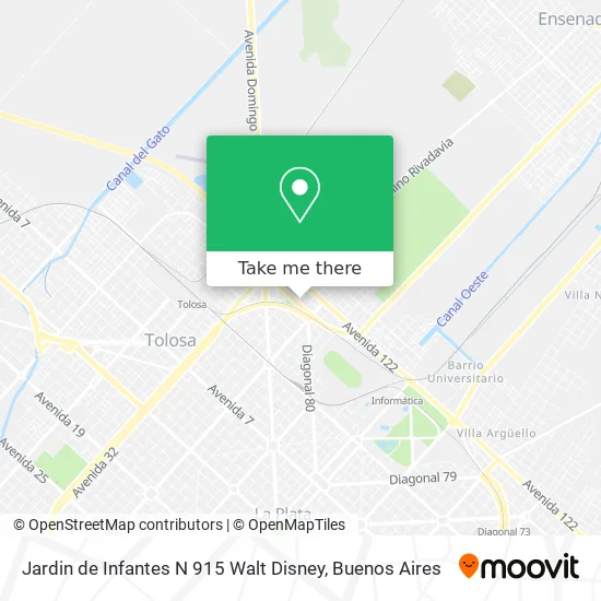 Mapa de Jardin de Infantes N 915 Walt Disney