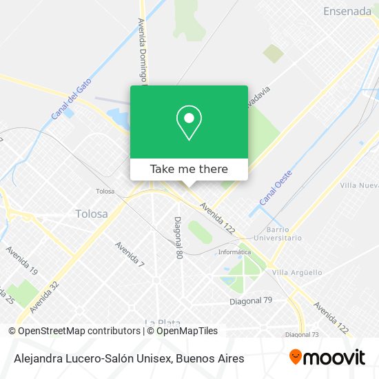 Alejandra Lucero-Salón Unisex map