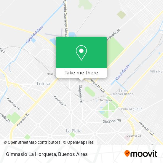 Gimnasio La Horqueta map