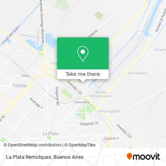 La Plata Remolques map