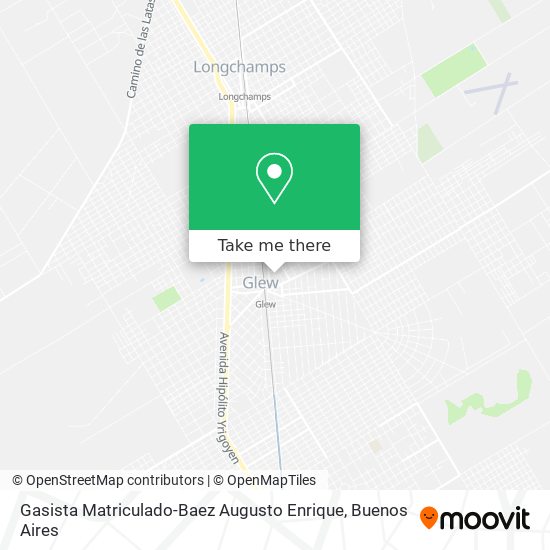 Gasista Matriculado-Baez Augusto Enrique map