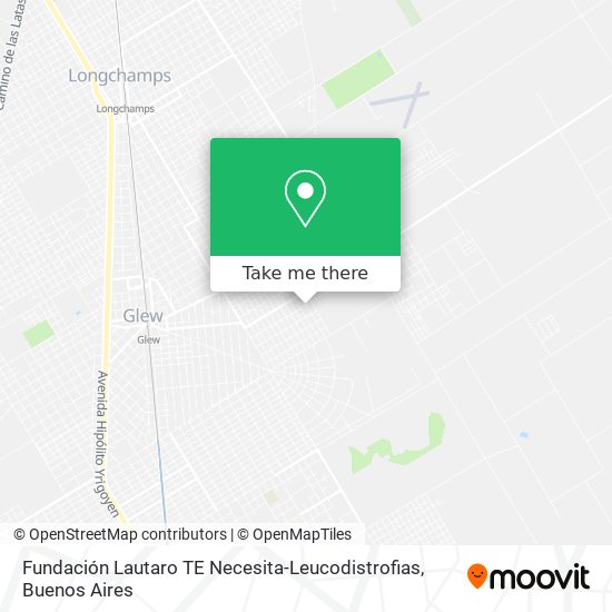 Fundación Lautaro TE Necesita-Leucodistrofias map