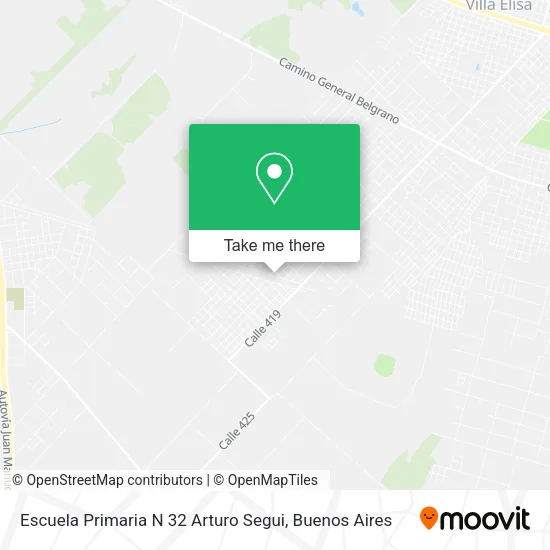 Mapa de Escuela Primaria N 32 Arturo Segui