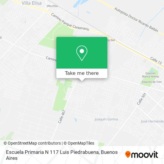 Escuela Primaria N 117 Luis Piedrabuena map