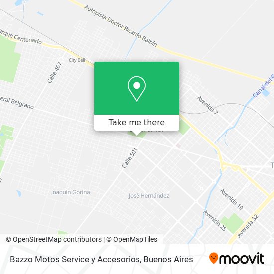 Bazzo Motos Service y Accesorios map