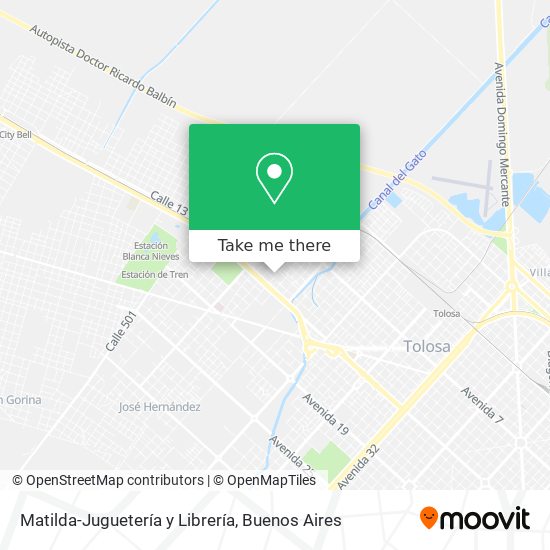 Matilda-Juguetería y Librería map