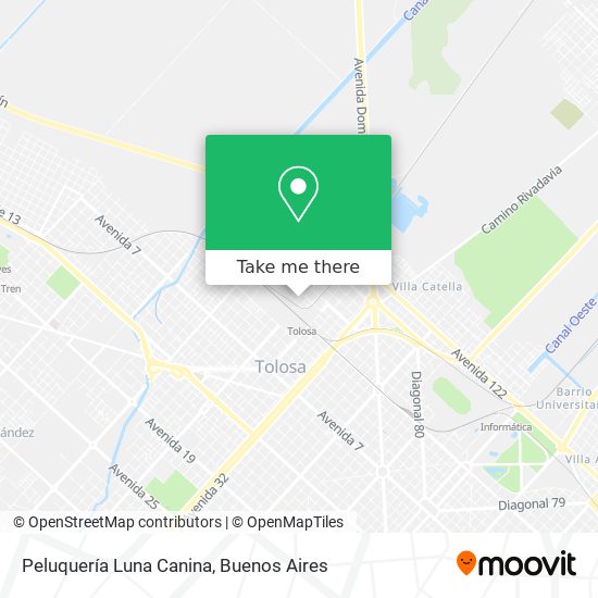 Mapa de Peluquería Luna Canina