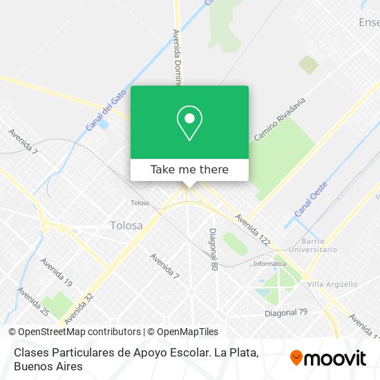 Clases Particulares de Apoyo Escolar. La Plata map