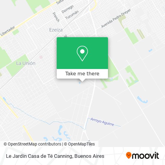 Mapa de Le Jardín Casa de Té Canning