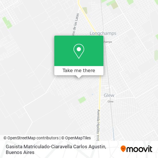 Mapa de Gasista Matriculado-Ciaravella Carlos Agustin