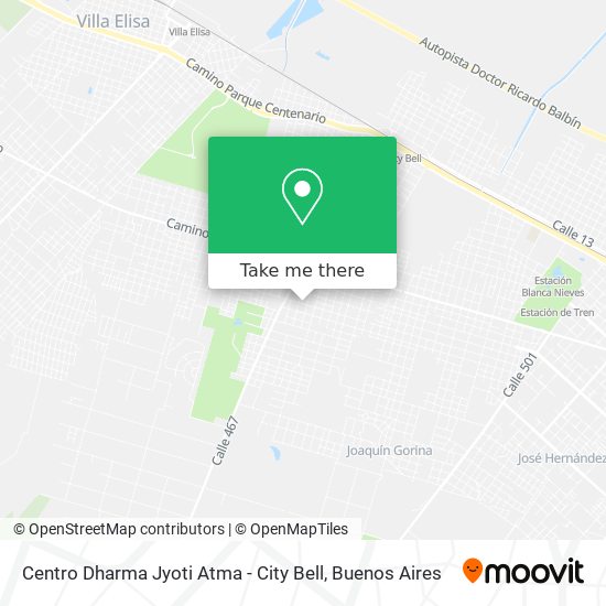 Mapa de Centro Dharma Jyoti Atma - City Bell