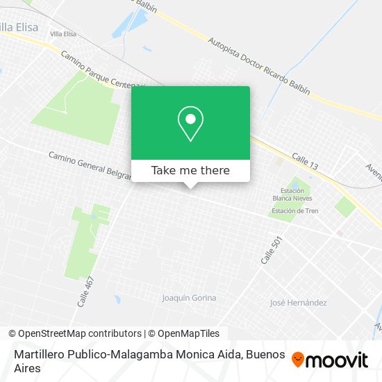 Martillero Publico-Malagamba Monica Aida map