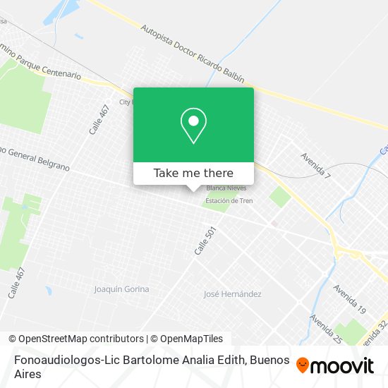 Fonoaudiologos-Lic Bartolome Analia Edith map