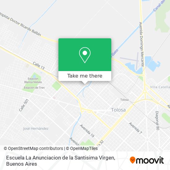 Escuela La Anunciacion de la Santisima Virgen map