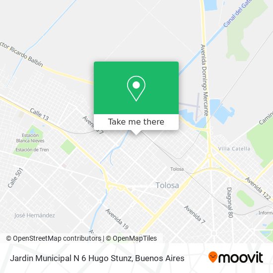 Jardin Municipal N 6 Hugo Stunz map