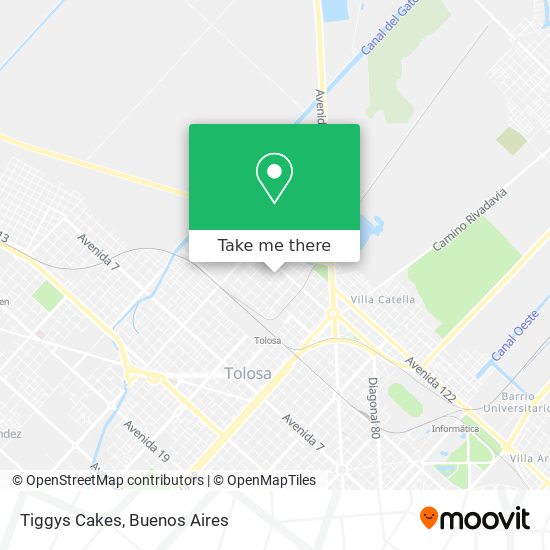 Tiggys Cakes map