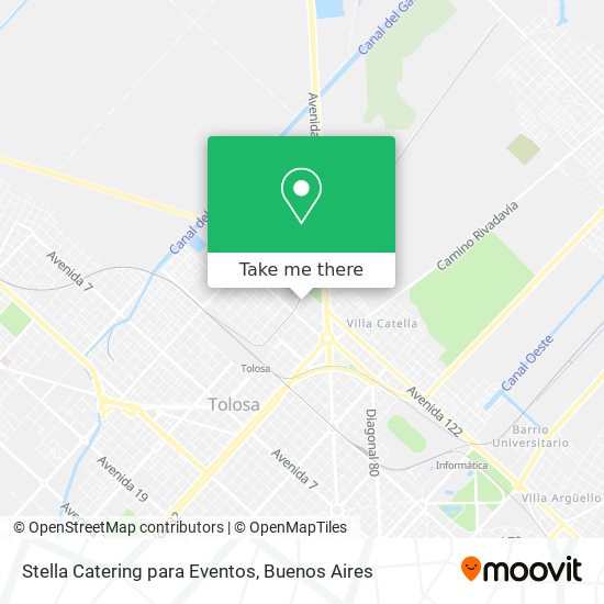 Stella Catering para Eventos map