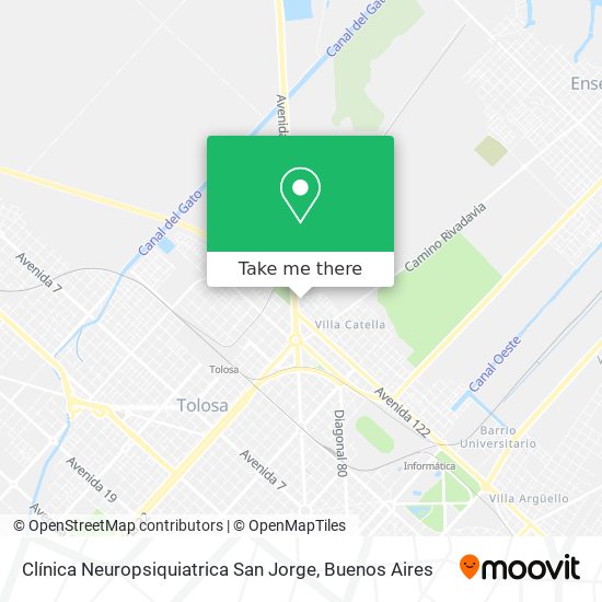 Clínica Neuropsiquiatrica San Jorge map