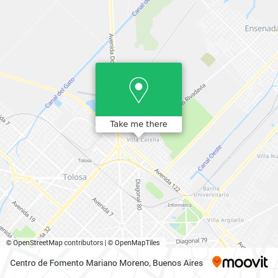 Mapa de Centro de Fomento Mariano Moreno