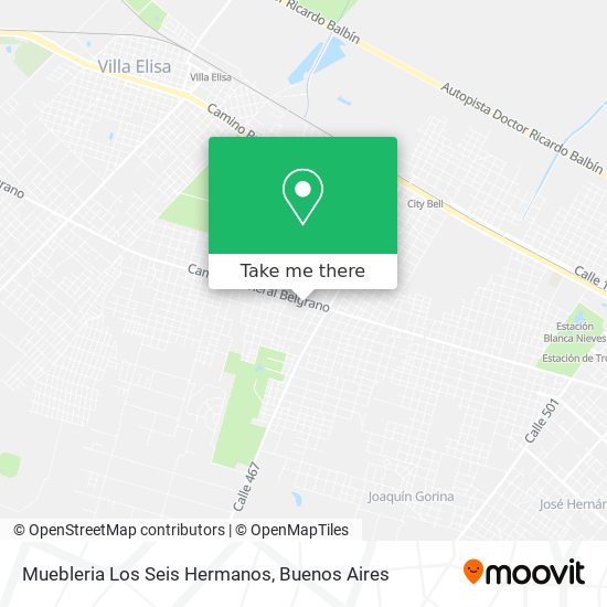 Muebleria Los Seis Hermanos map