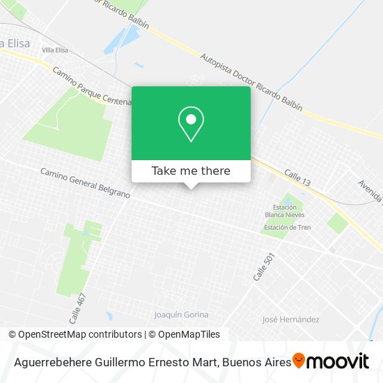 Aguerrebehere Guillermo Ernesto Mart map