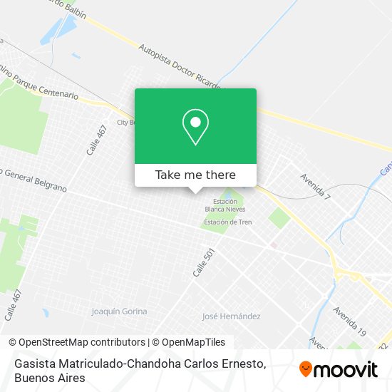 Gasista Matriculado-Chandoha Carlos Ernesto map