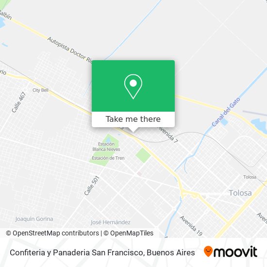 Confiteria y Panaderia San Francisco map