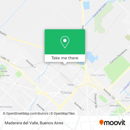 Maderera del Valle map