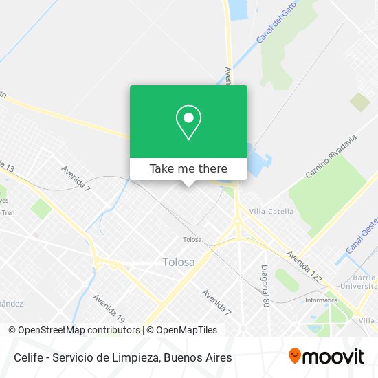 Mapa de Celife - Servicio de Limpieza