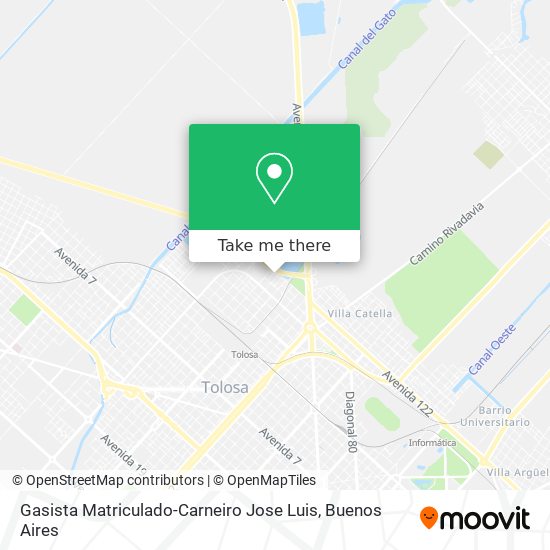 Mapa de Gasista Matriculado-Carneiro Jose Luis