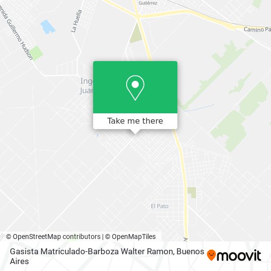 Mapa de Gasista Matriculado-Barboza Walter Ramon