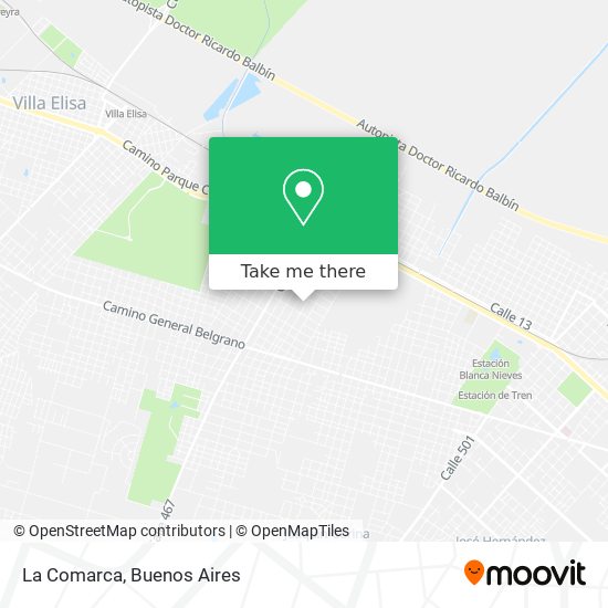 Mapa de La Comarca