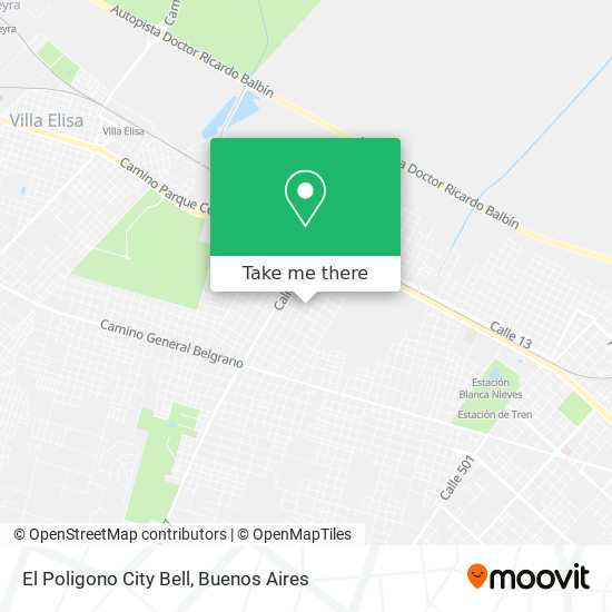 El Poligono City Bell map