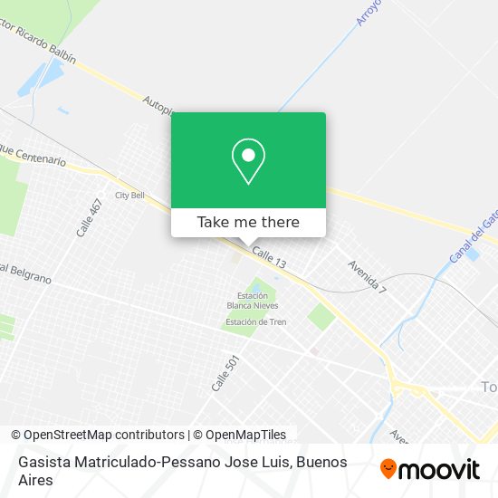 Gasista Matriculado-Pessano Jose Luis map