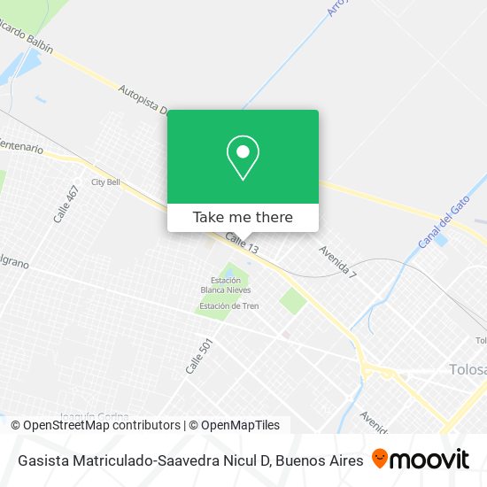 Gasista Matriculado-Saavedra Nicul D map