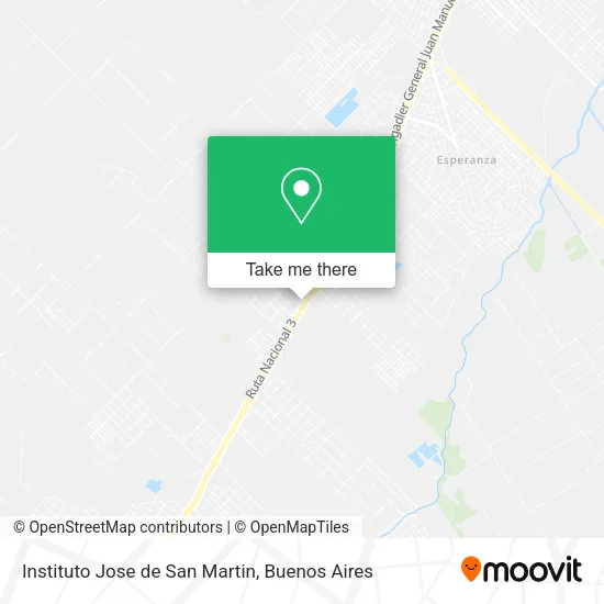 Instituto Jose de San Martin map