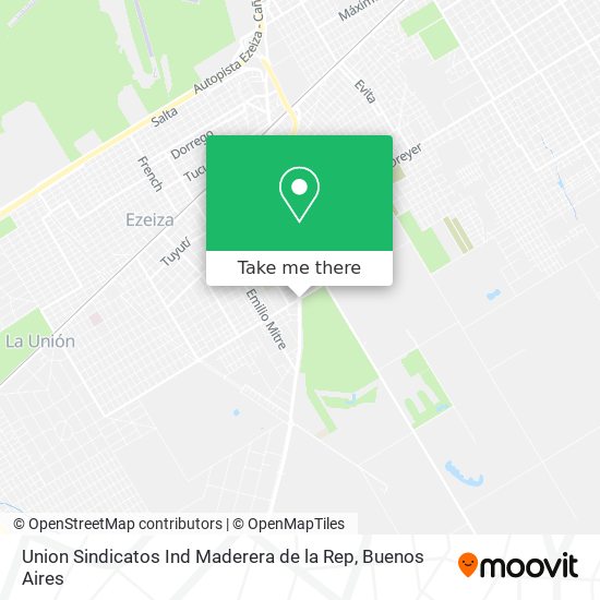 Union Sindicatos Ind Maderera de la Rep map