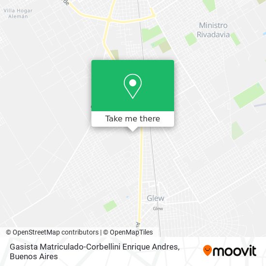 Gasista Matriculado-Corbellini Enrique Andres map