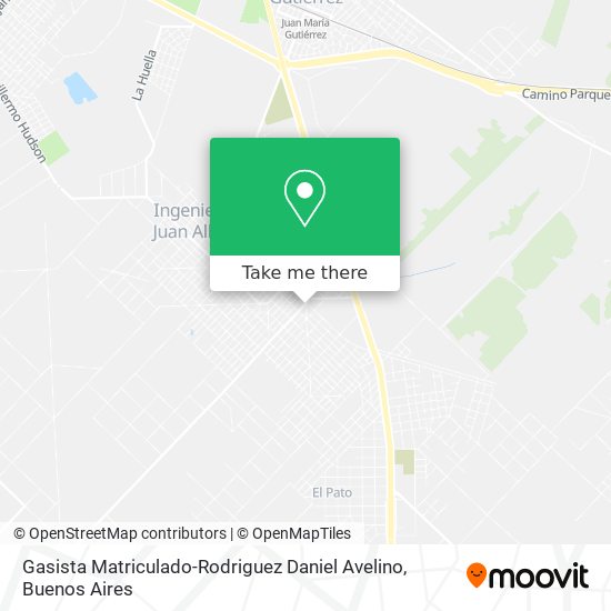 Mapa de Gasista Matriculado-Rodriguez Daniel Avelino