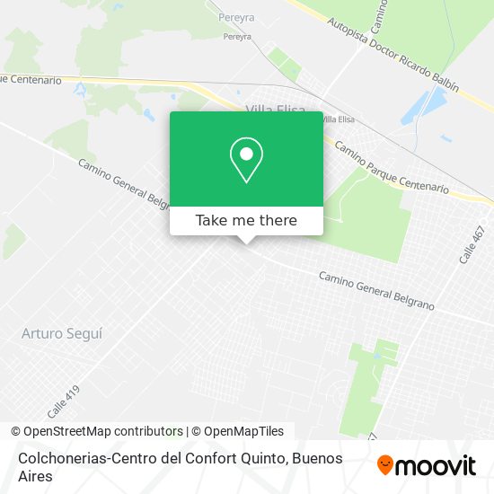 Mapa de Colchonerias-Centro del Confort Quinto