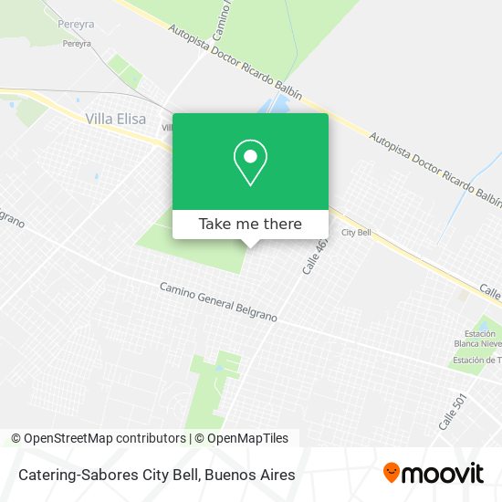 Mapa de Catering-Sabores City Bell