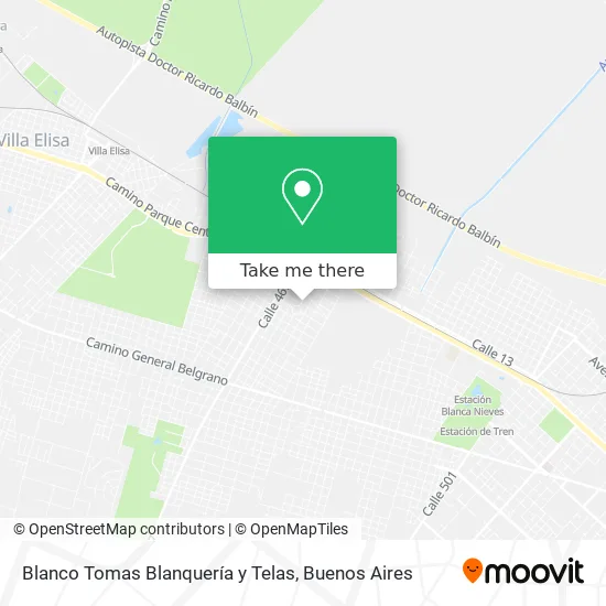 Mapa de Blanco Tomas Blanquería y Telas