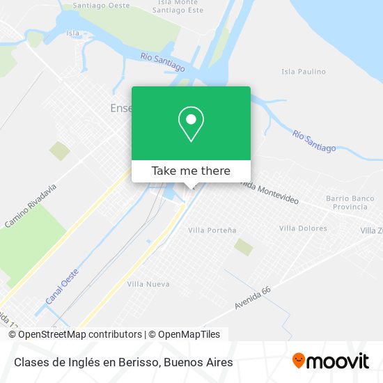 Mapa de Clases de Inglés en Berisso