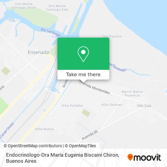 Mapa de Endocrinólogo-Dra María Eugenia Biscaini Chiron