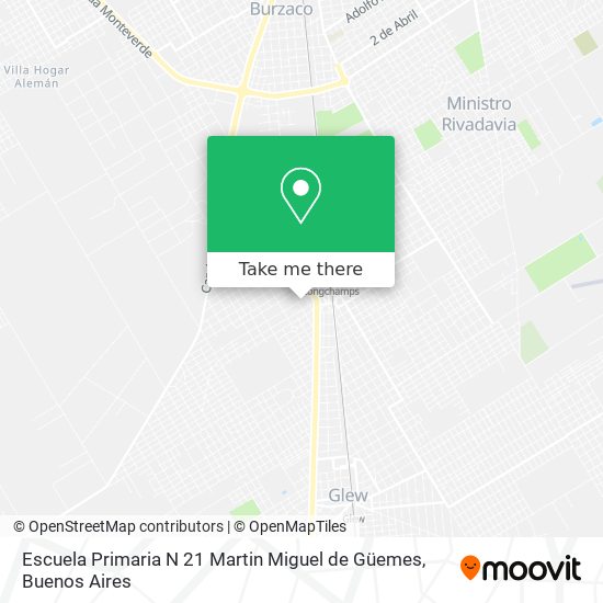 Escuela Primaria N 21 Martin Miguel de Güemes map