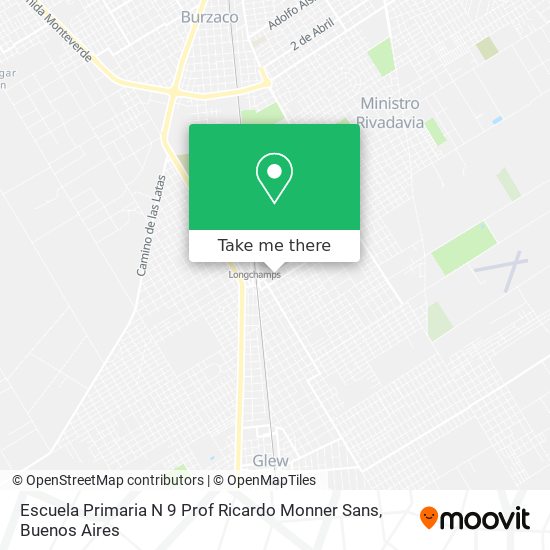 Escuela Primaria N 9 Prof Ricardo Monner Sans map